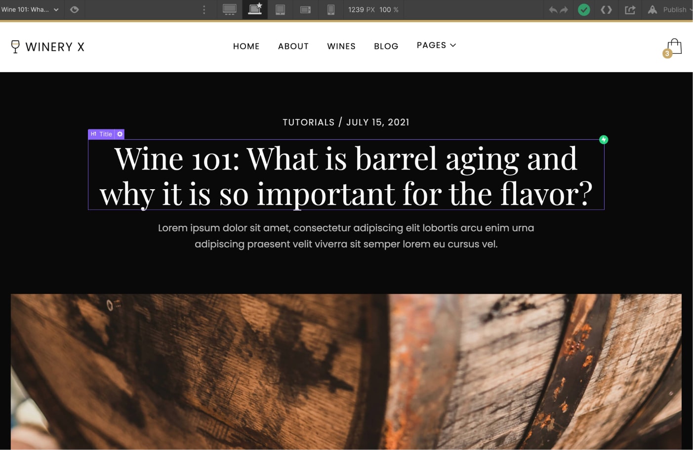 CMS Page - Winery X Webflow Template