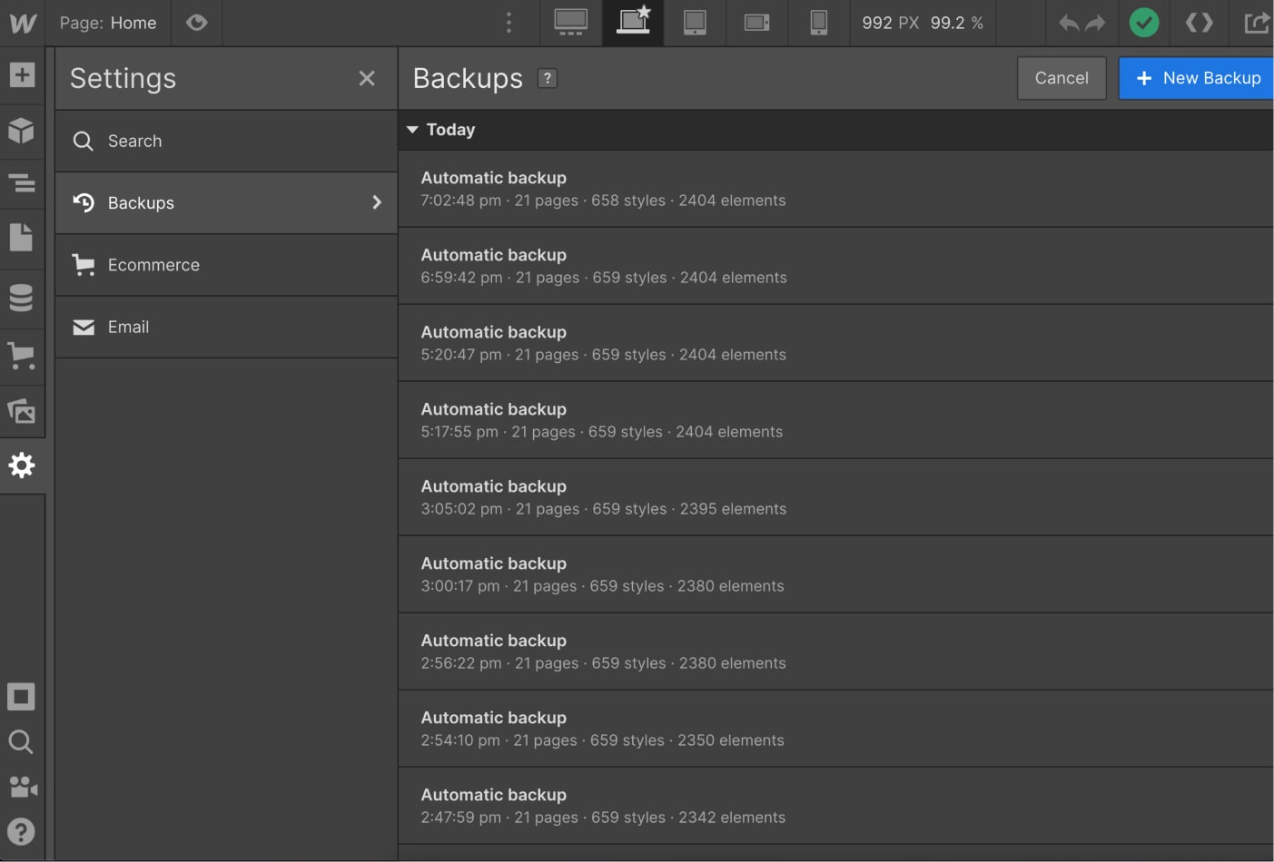 Backups - Winery X Webflow Template