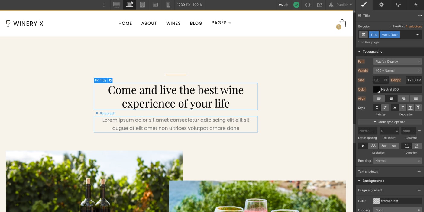 Static Content - Winery X Webflow Template