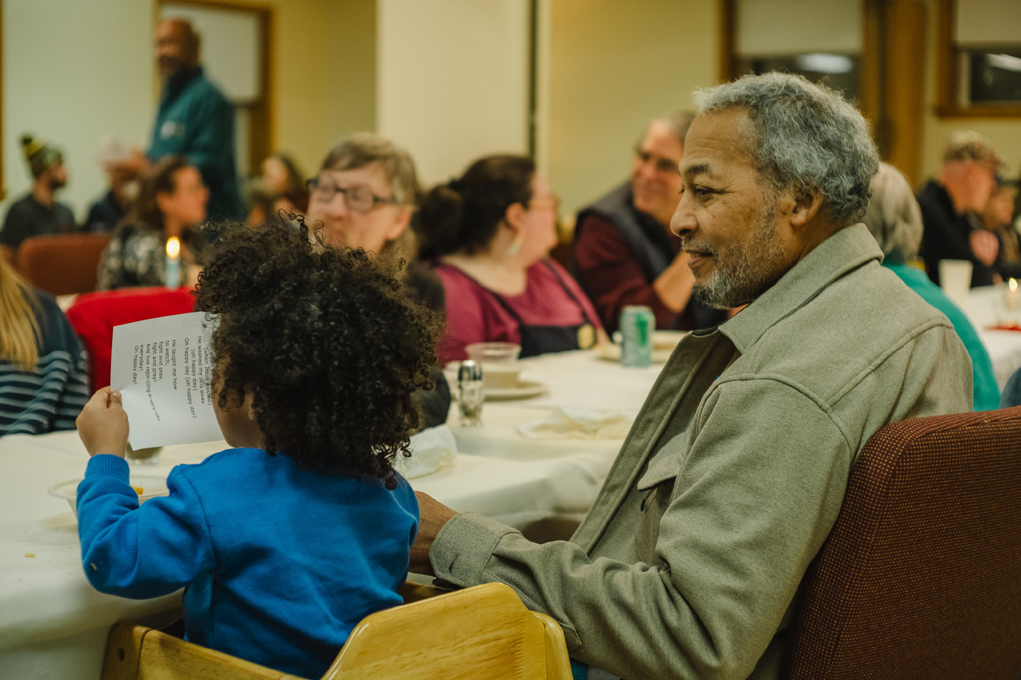 Settled community dinner at Mosaic Sacred Settlement st paul.