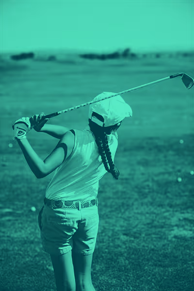 girl youth golfer