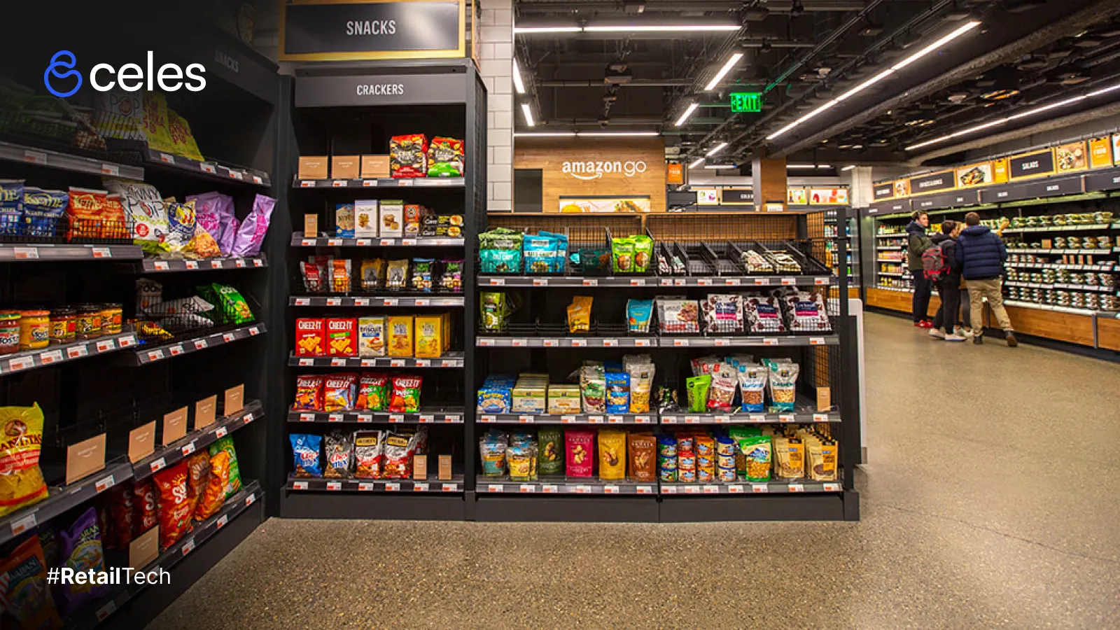 Supermercado con estantes llenos, representando el abastecimiento optimizado y predictivo gracias a la IA.