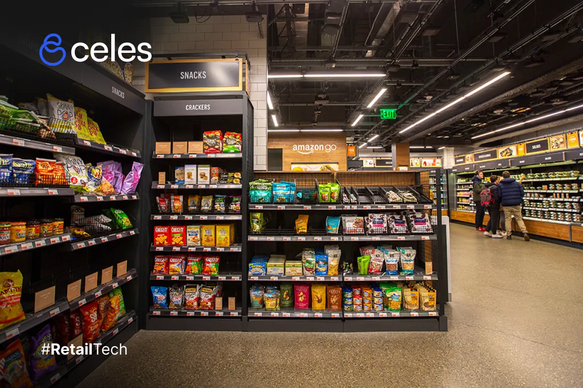 Supermercado con estantes llenos, representando el abastecimiento optimizado y predictivo gracias a la IA.