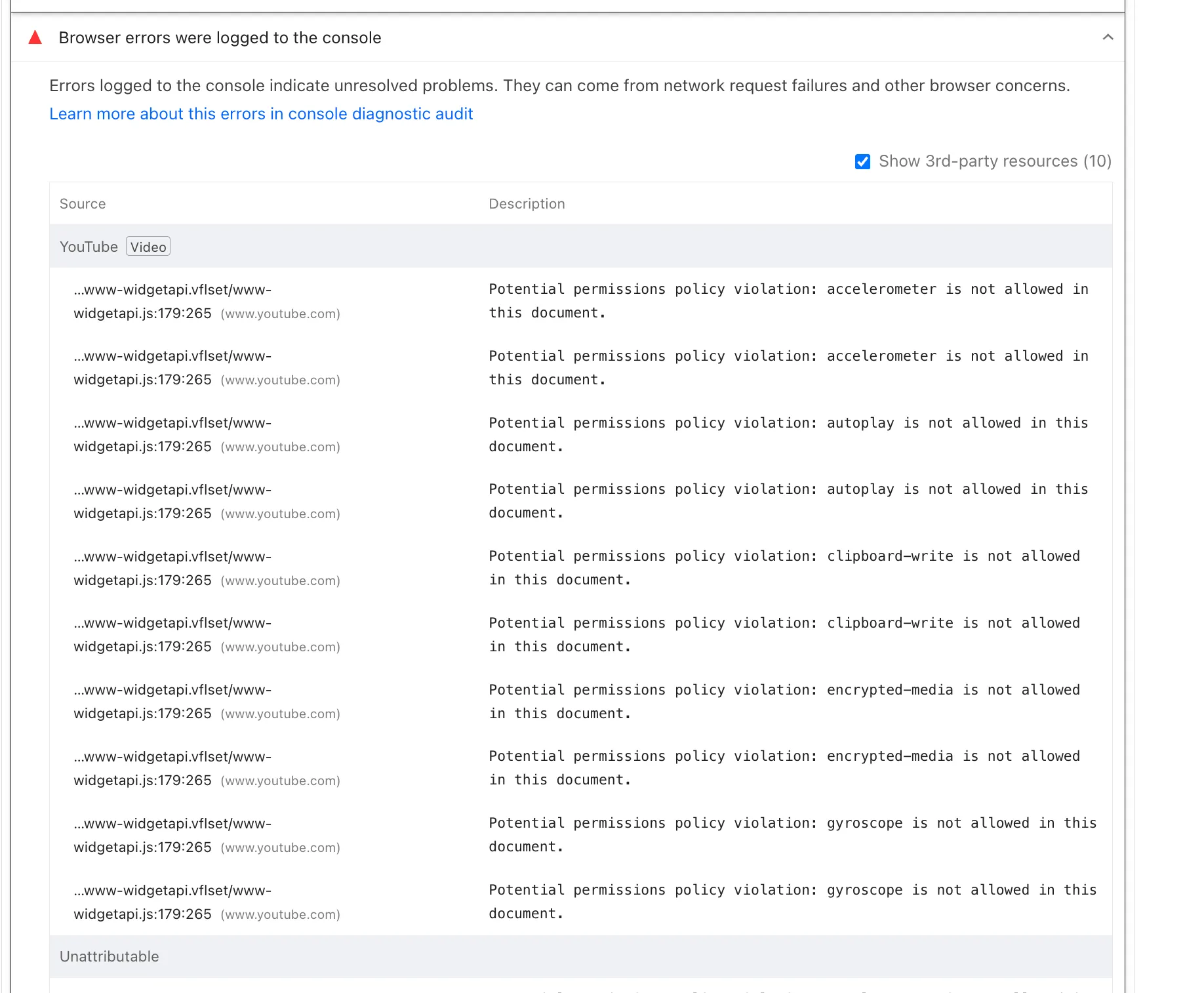 Webflow video Error 3