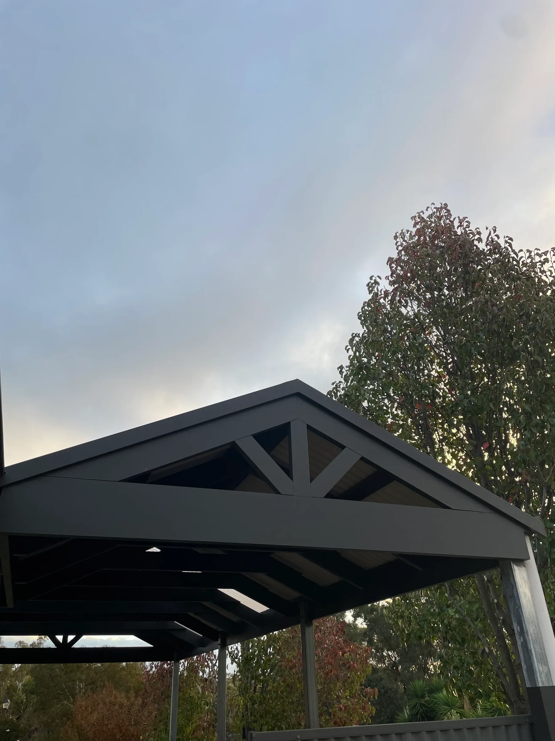 stained deck
