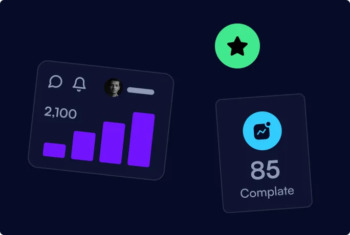 A dashboard image showing charts and data