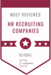 Most Reviewed HR Recruiting Companies — award badge