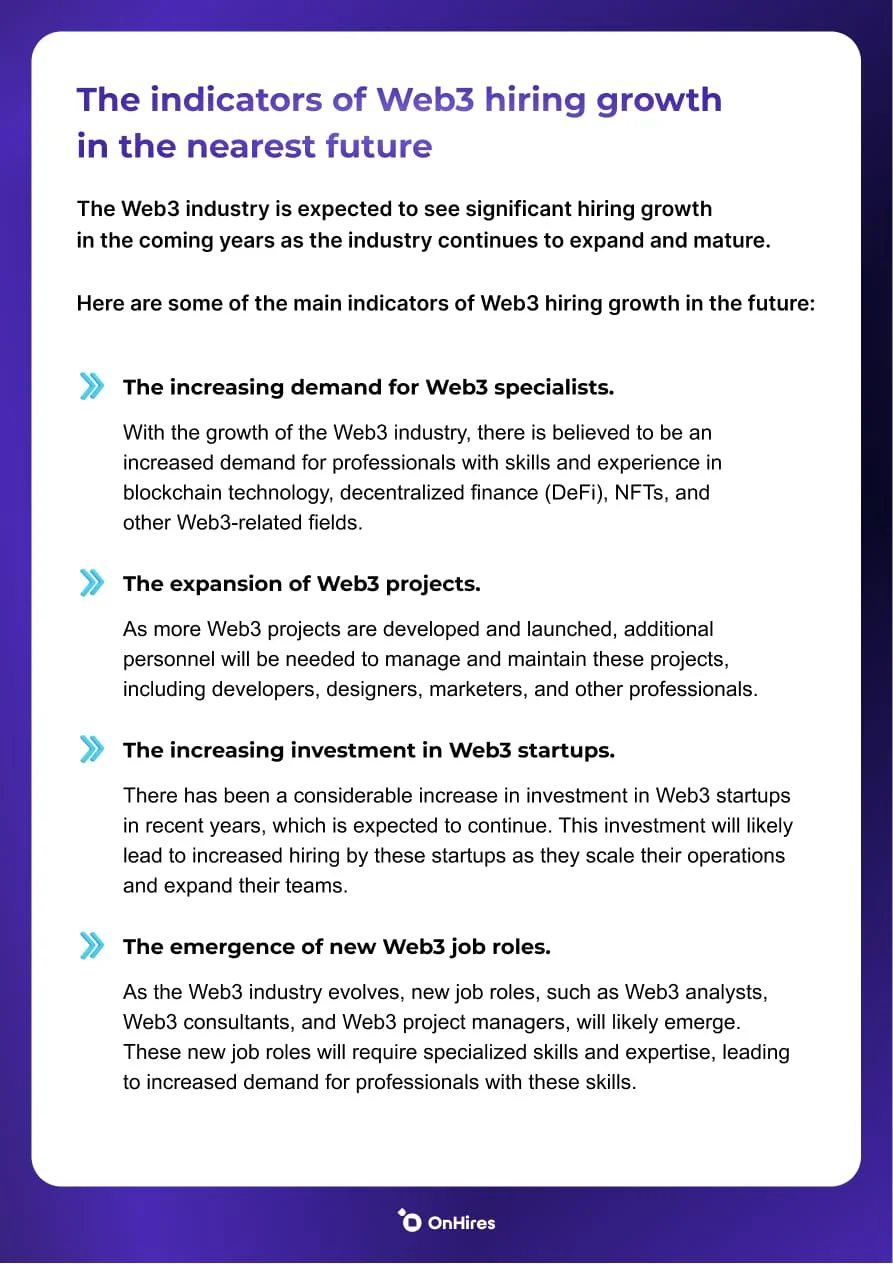 Salaries and trends in the filed of Web3| OnHires - Image 5