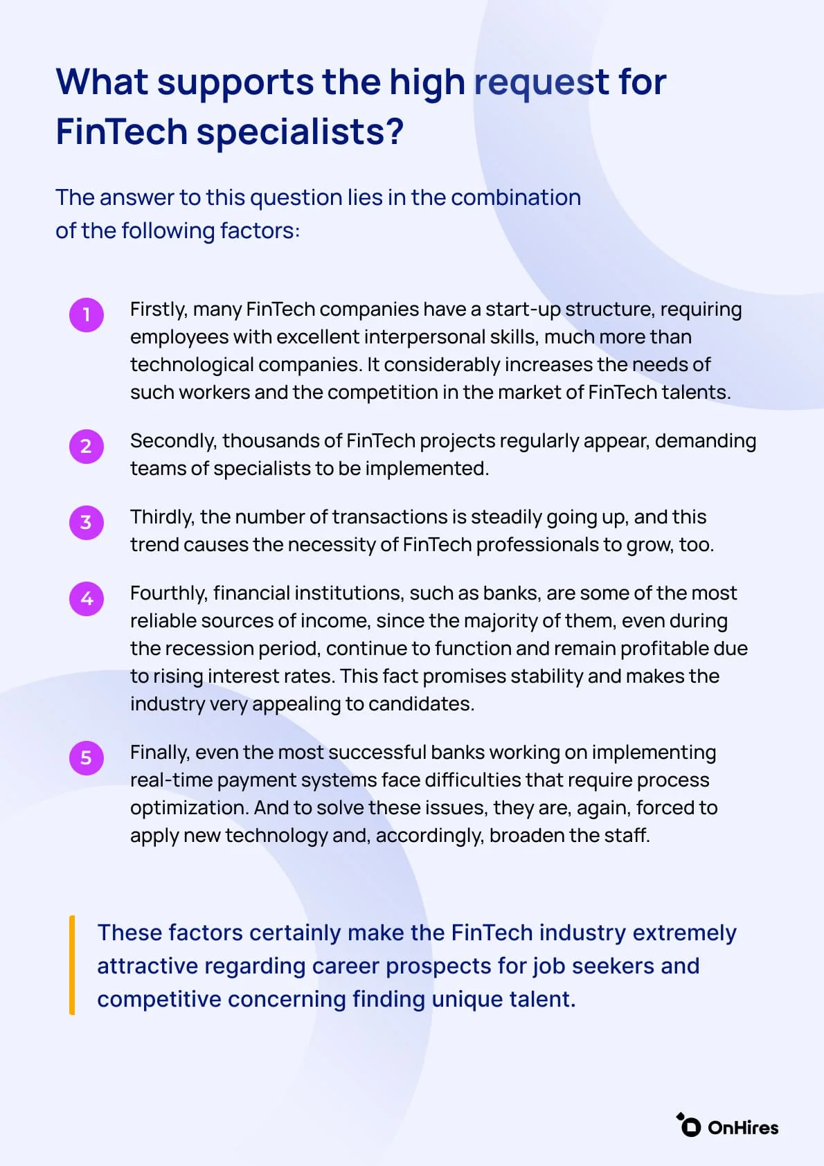Salaries and trends in the FinTech are | OnHires - Image 5