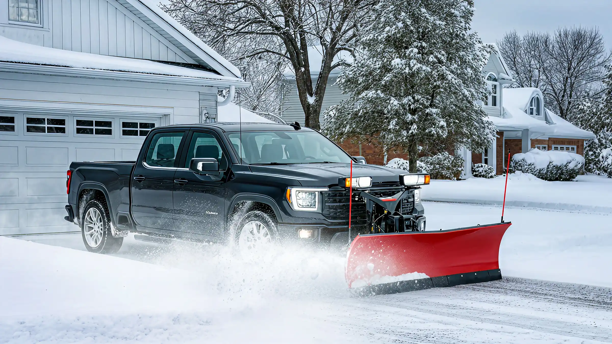 Blackhawk Services, residential snow and ice removal.