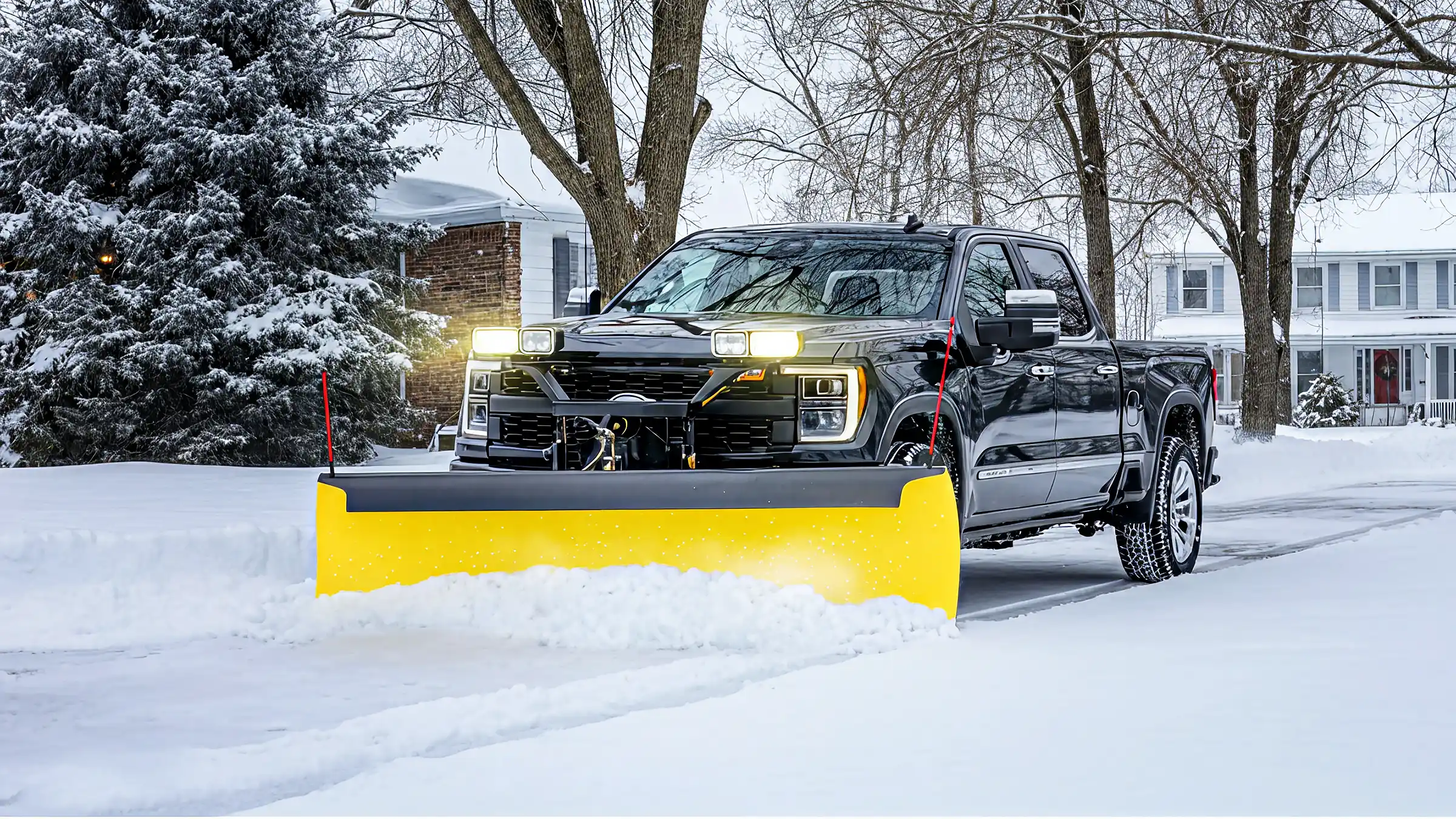 Blackhawk Services, residential snow and ice removal.
