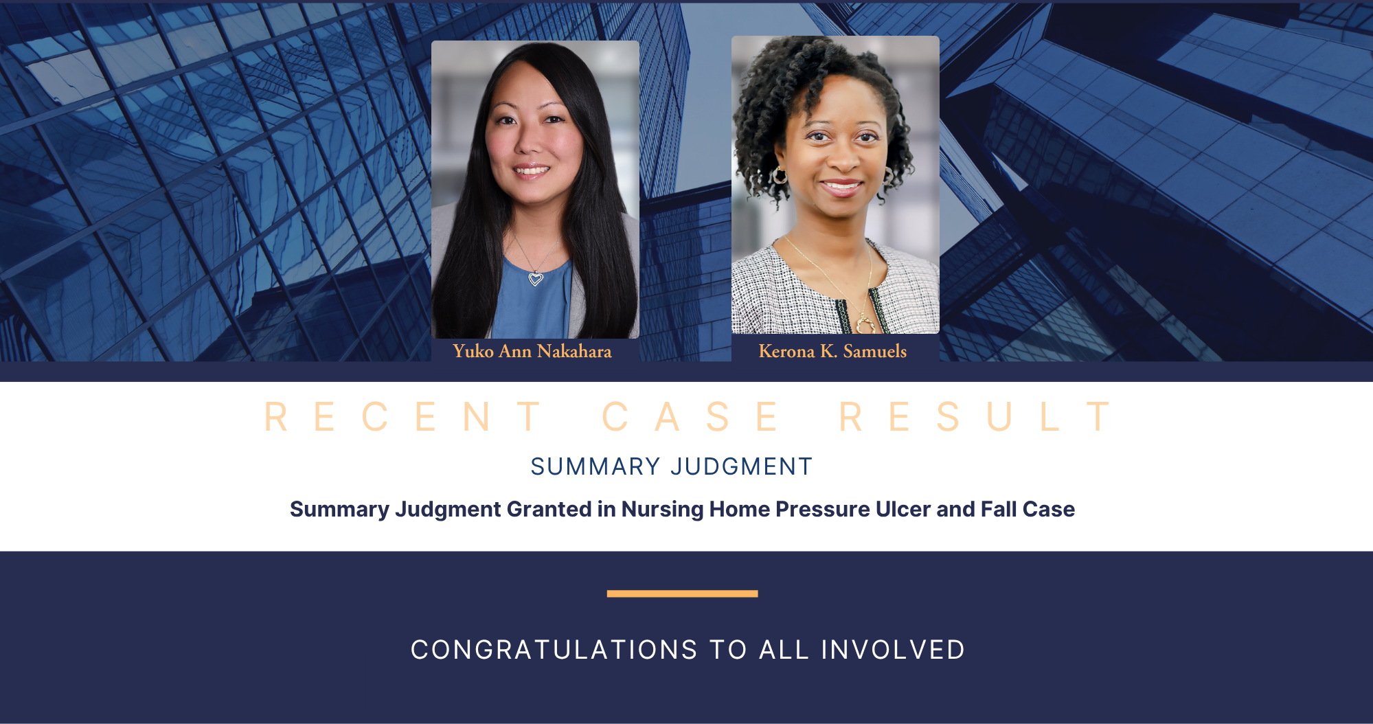 Summary Judgment Granted in Nursing Home Pressure Ulcer and Fall Case