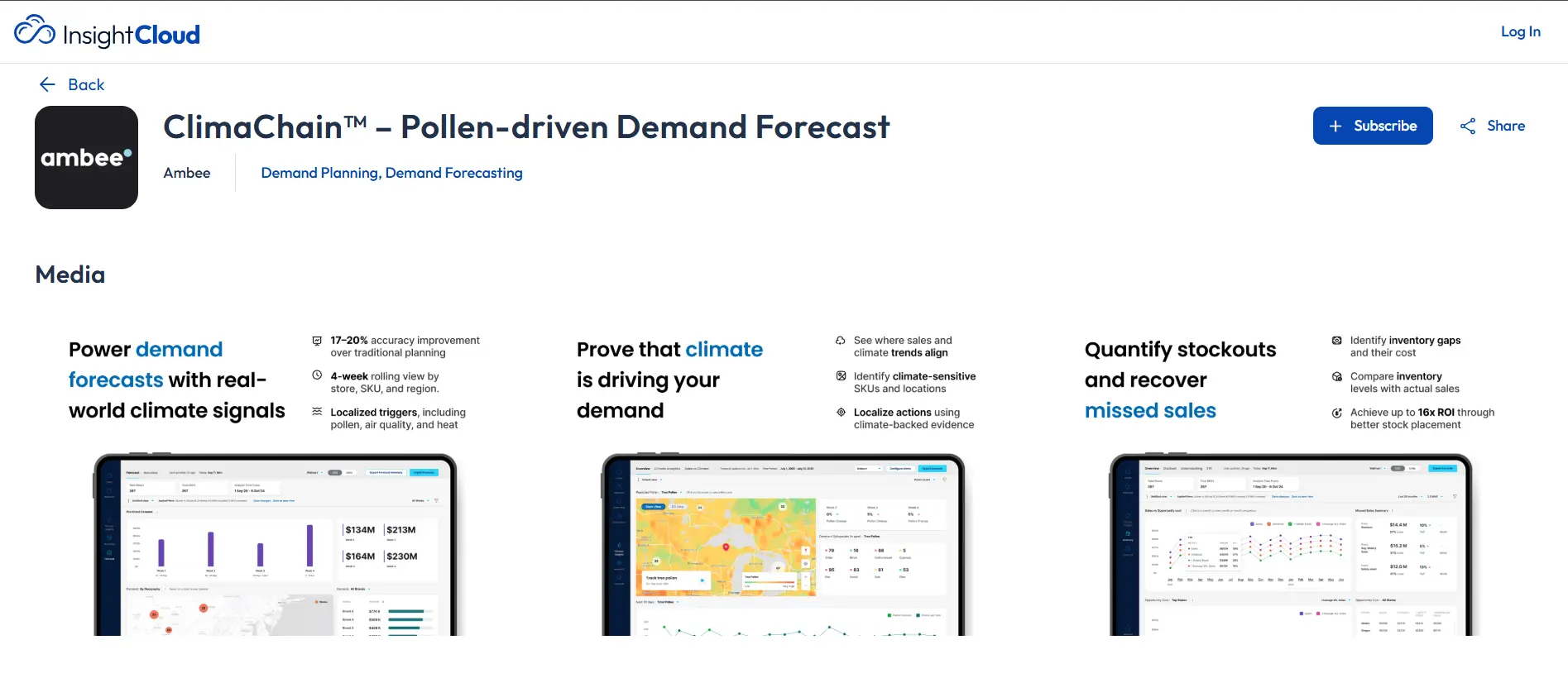 ClimaChain on Insight Cloud