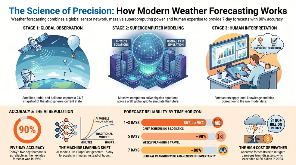 How modern weather forecasting works