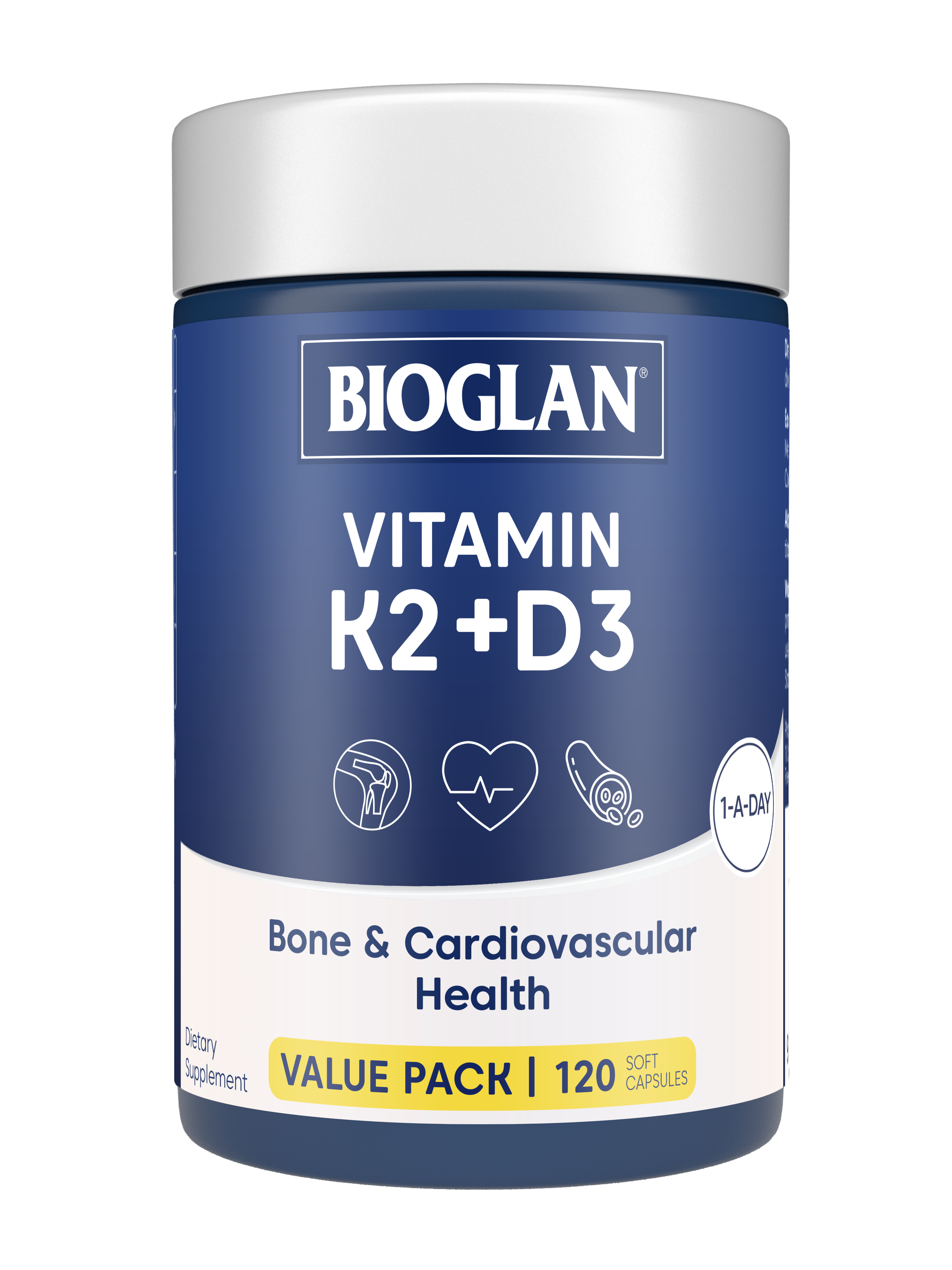 Bioglan Vitamin K2 + D3 Capsules 120 