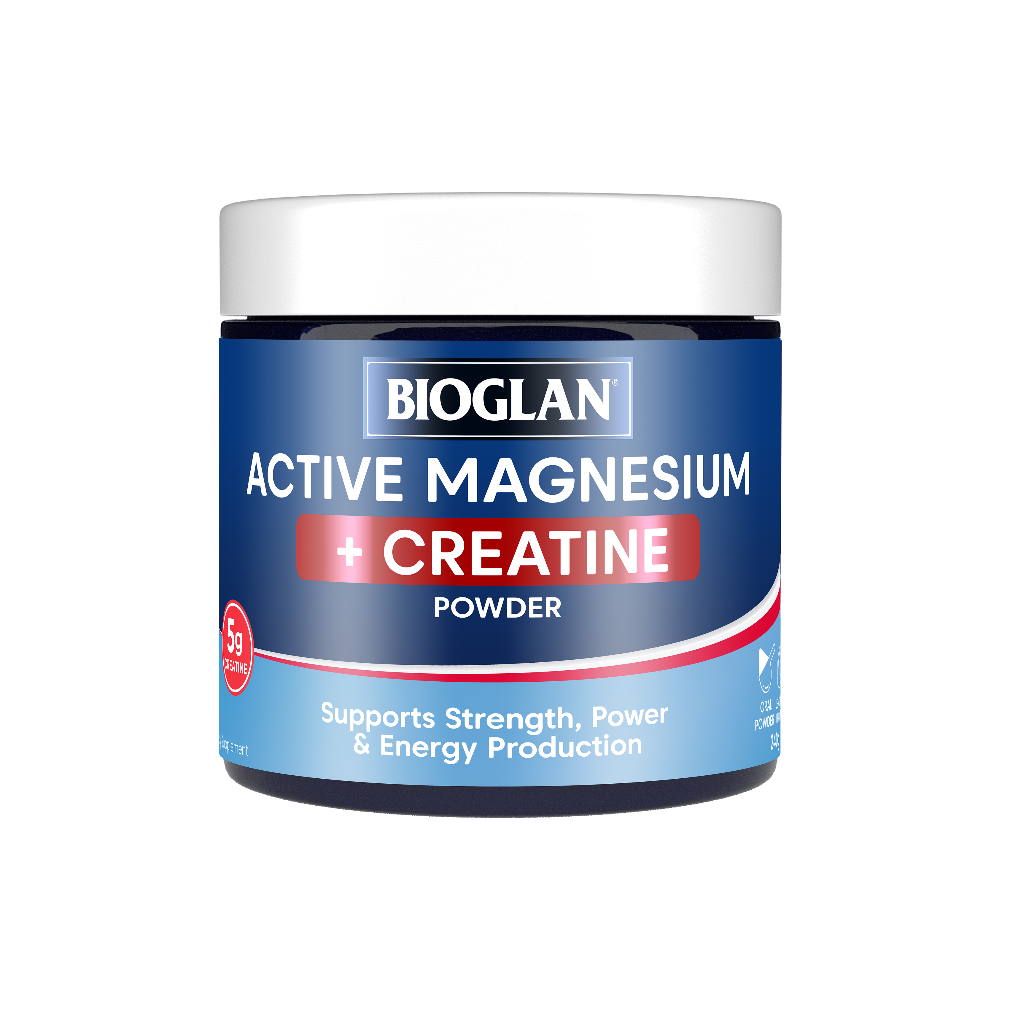 Bioglan Active Magnesium + Creatine Powder 240g