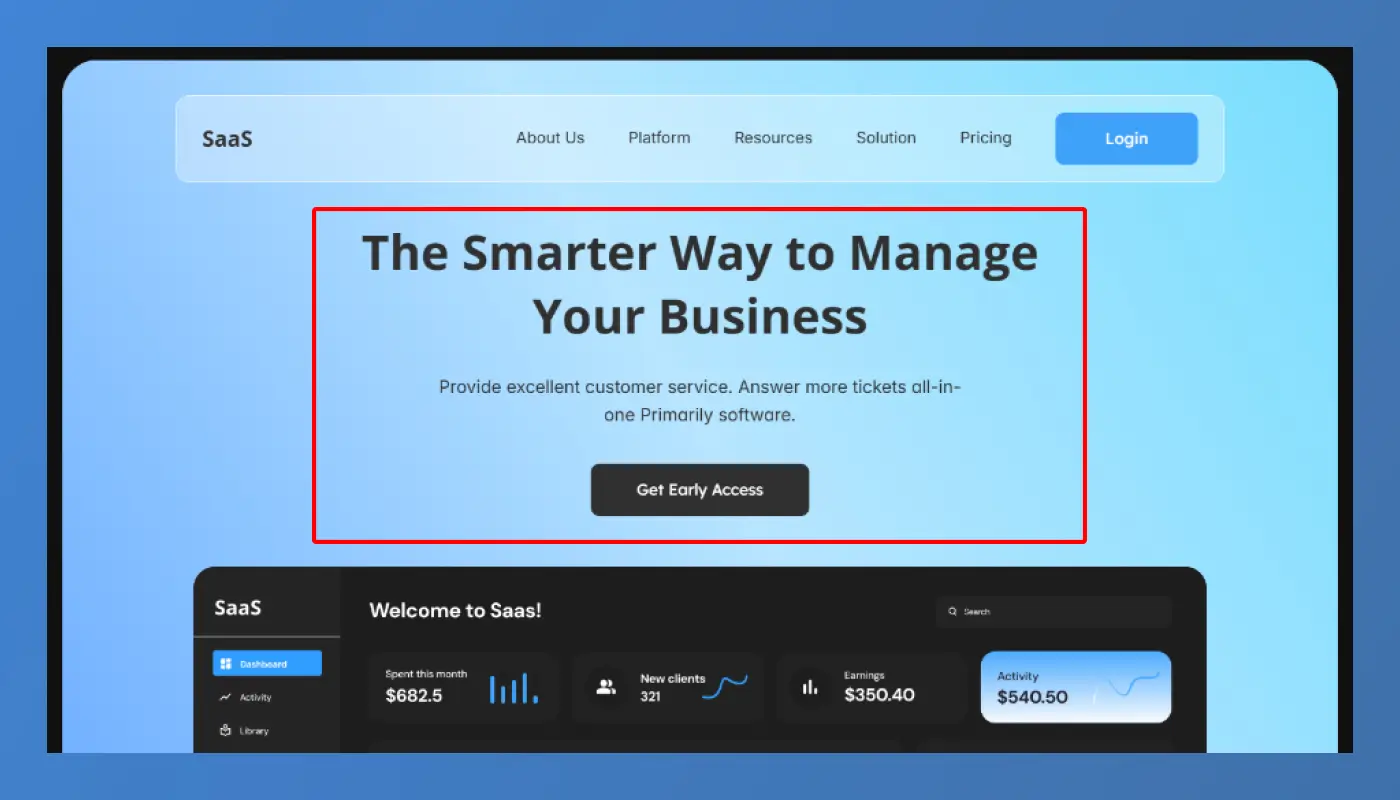 Hero Section – Grab Attention in 5 Seconds