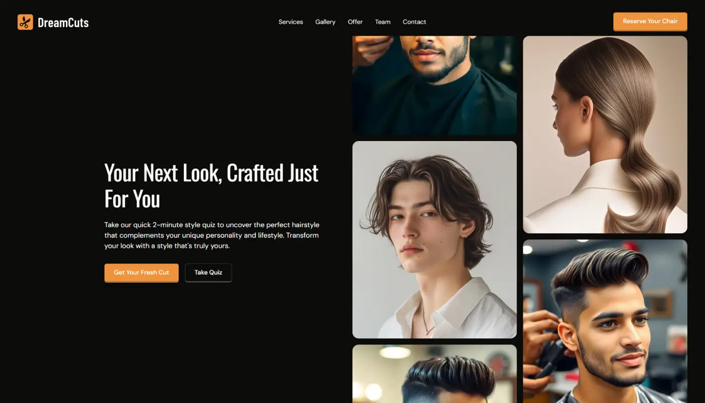 Dreamcuts - Free Webflow Template