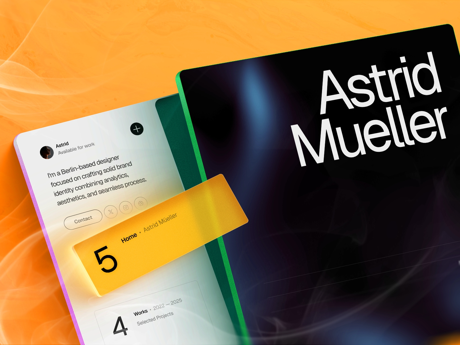 Screenshot 1 for Strida, a Framer Marketplace template by Easyfast.