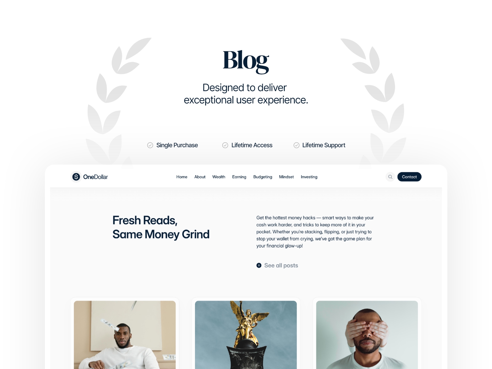 OneDollar Framer Template