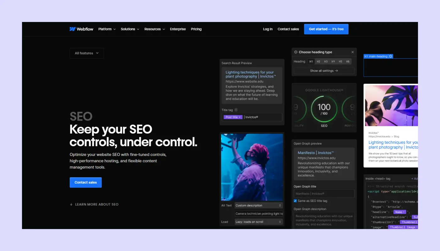 Webflow SEO Optimization