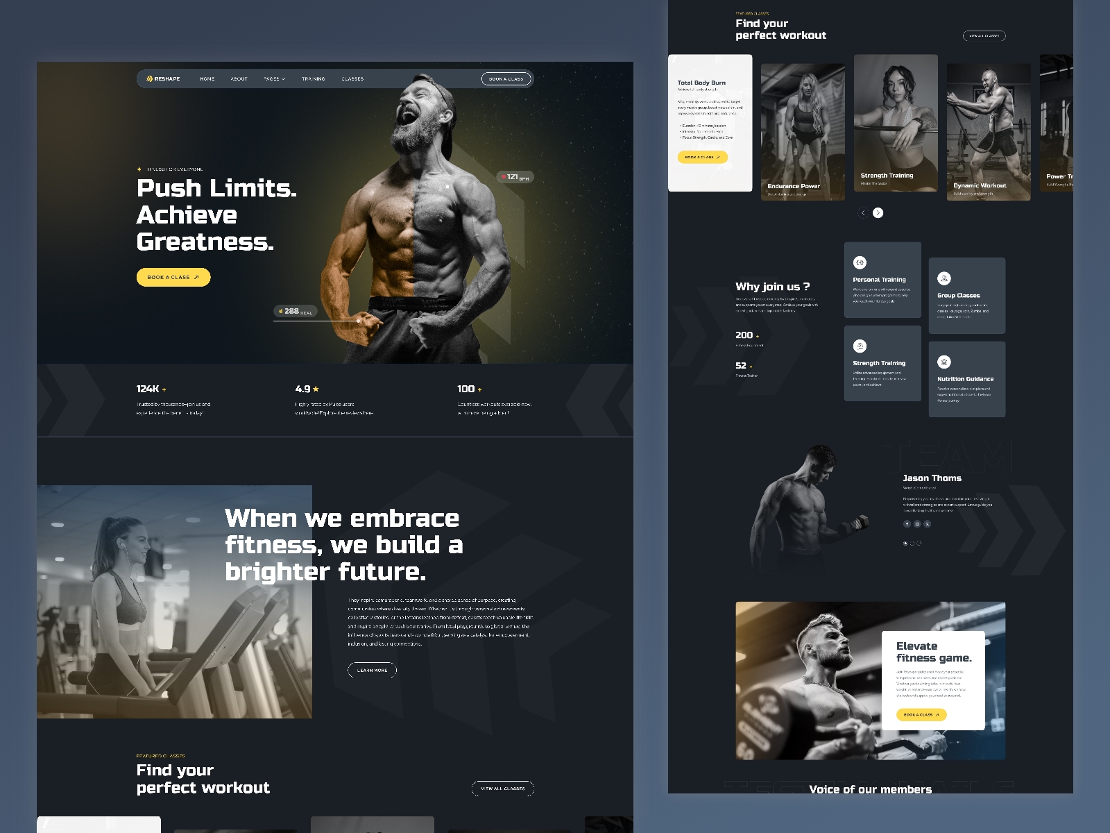 Reshape Framer Template 