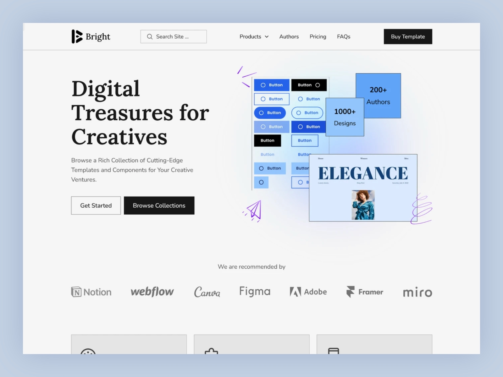 Bright - Free Framer Template