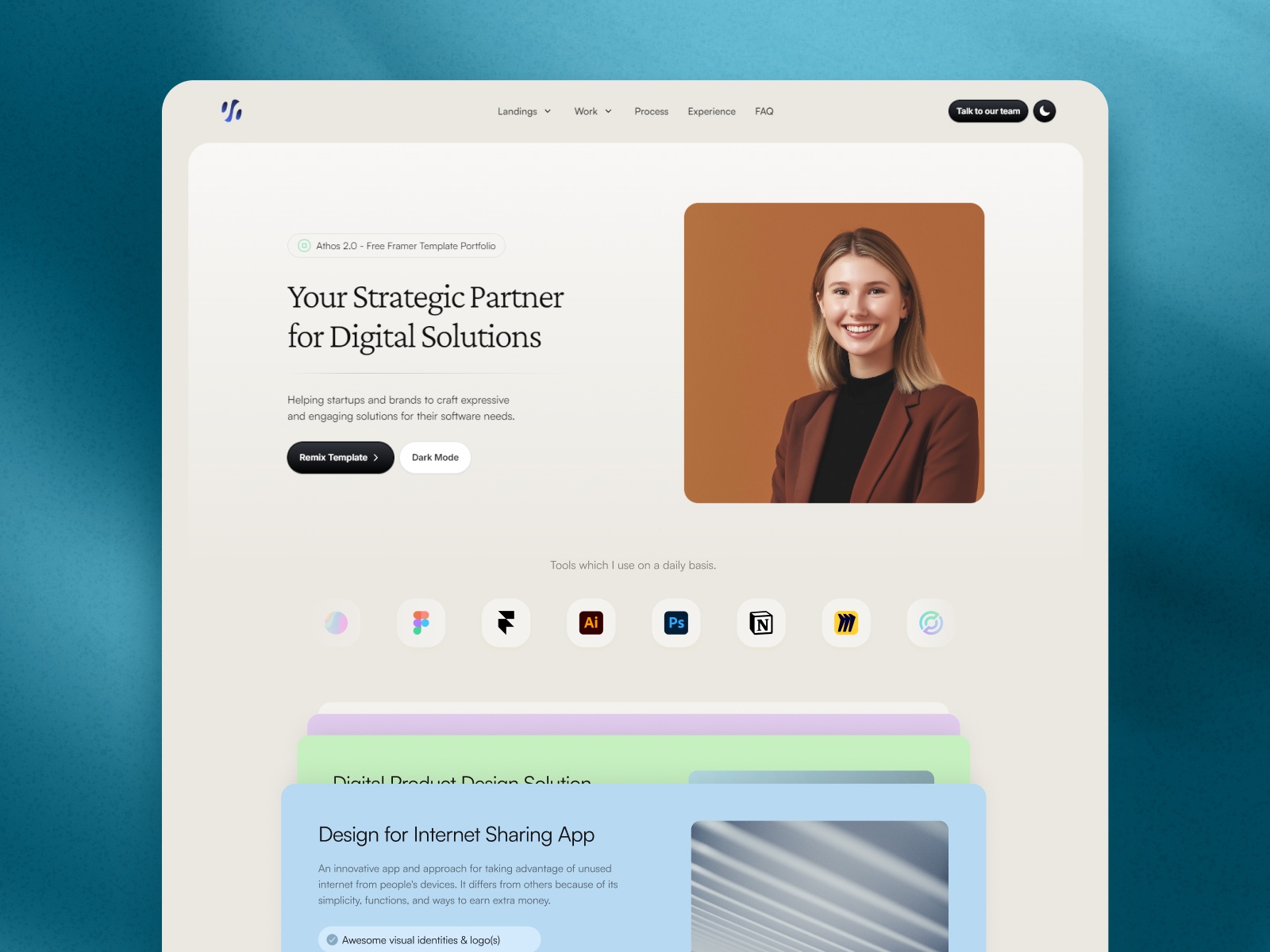 Athos 2.0 Framer Template
