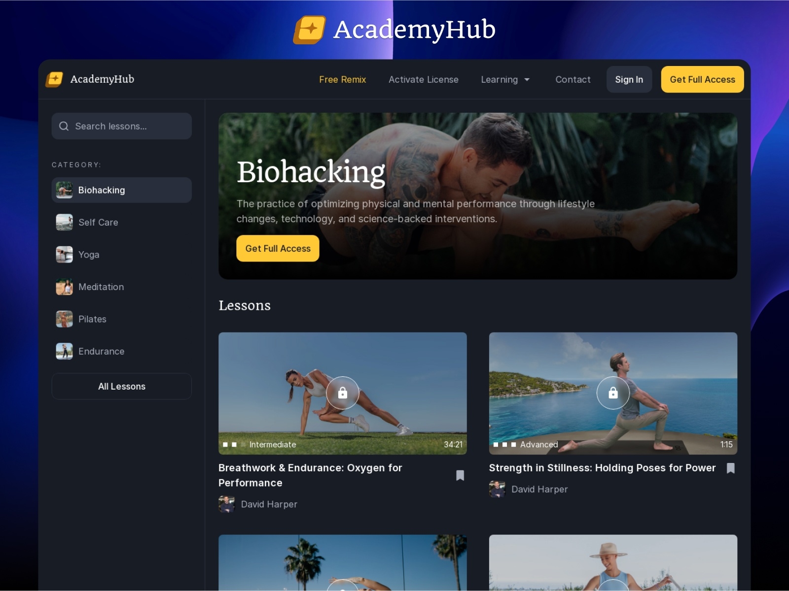 Academy Hub Framer Template