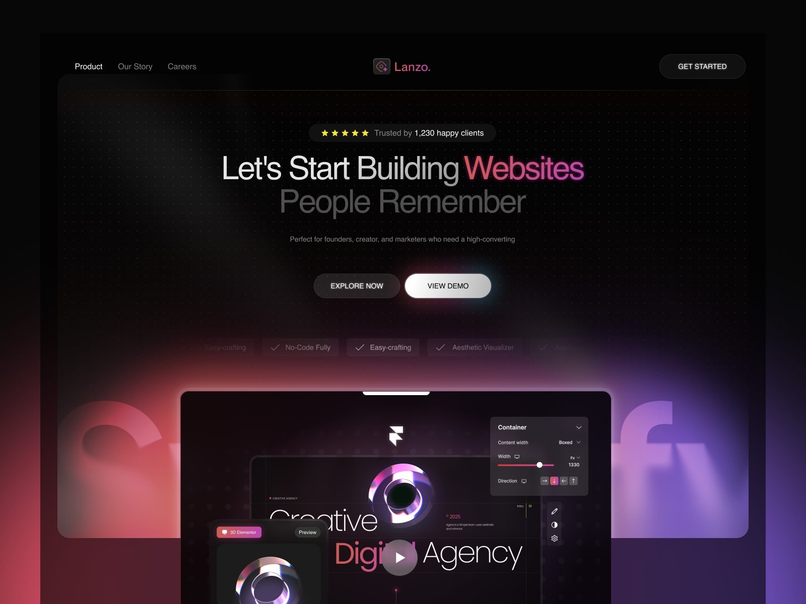 Lanzo  Framer Template