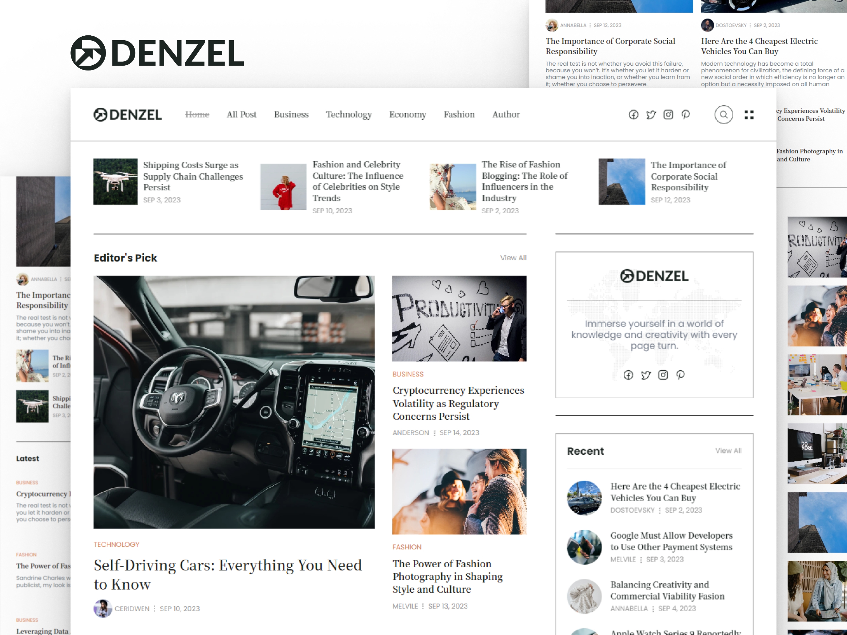 Denzel Framer Templates