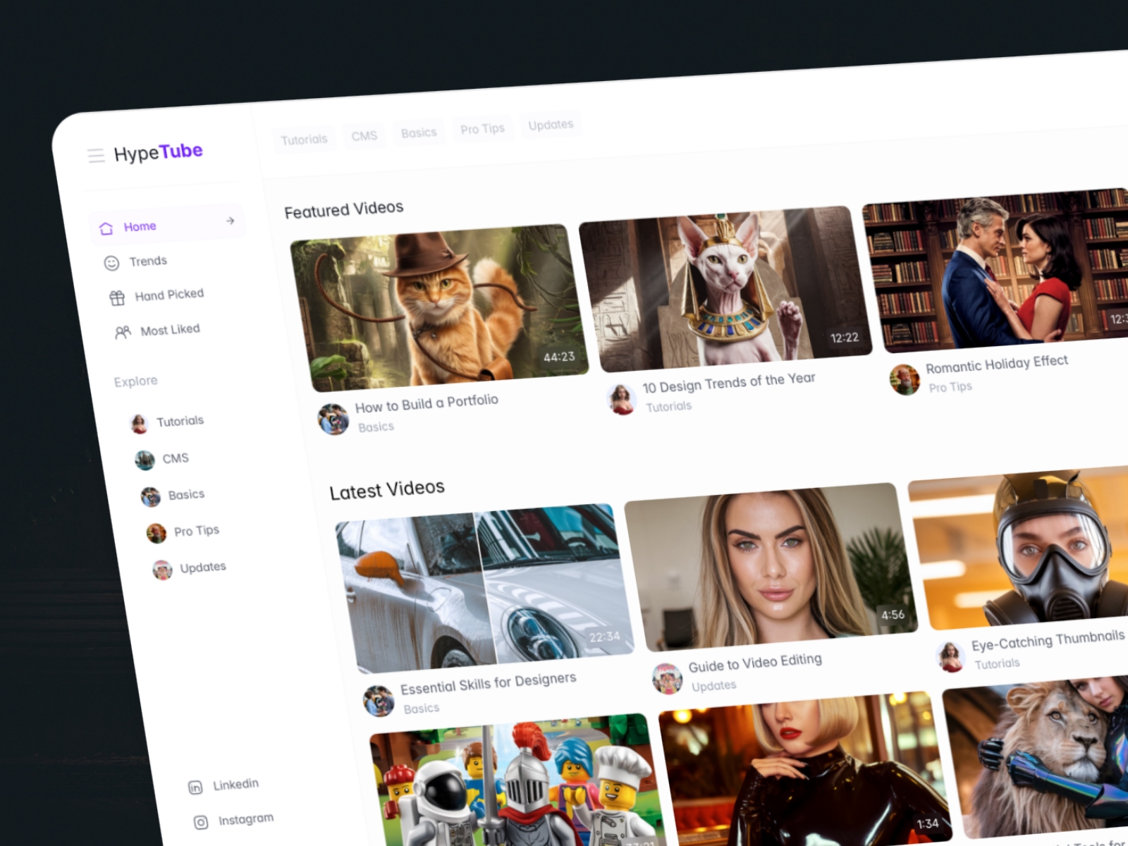 Hypetube Framer Templates