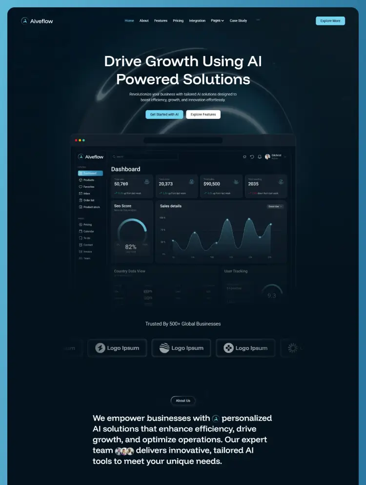 AiveFlow - SaaS & Technology Webflow Template