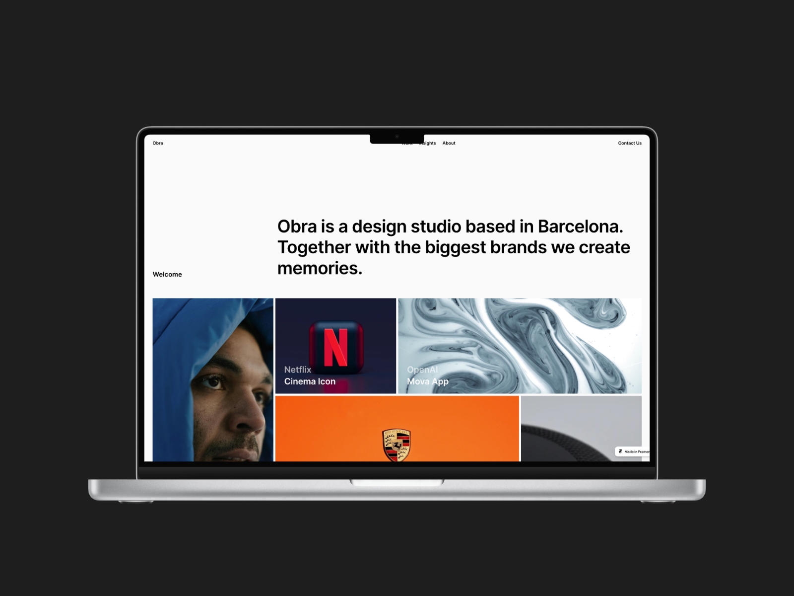 Obra Framer Template
