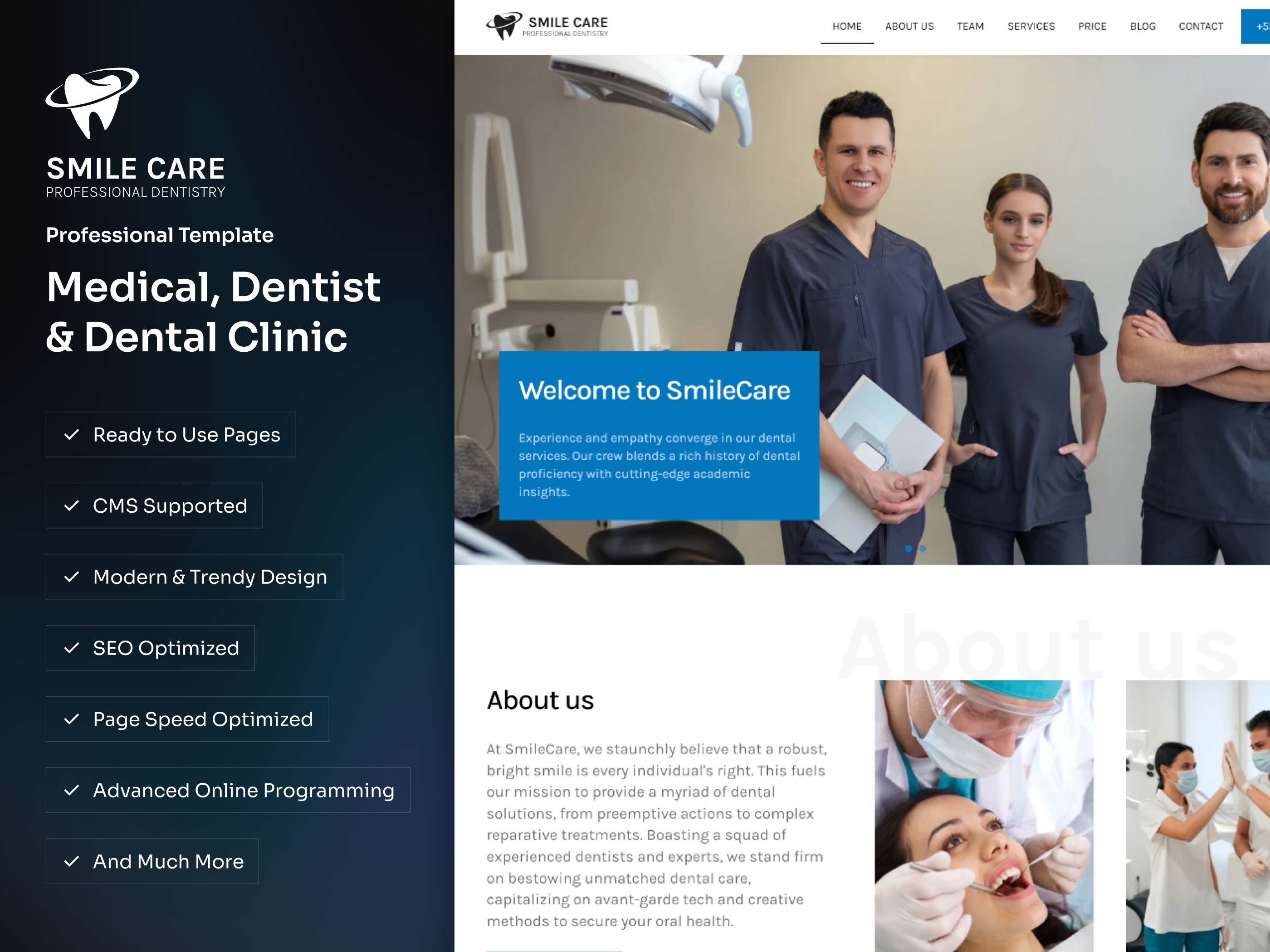 SmileCare Framer Template