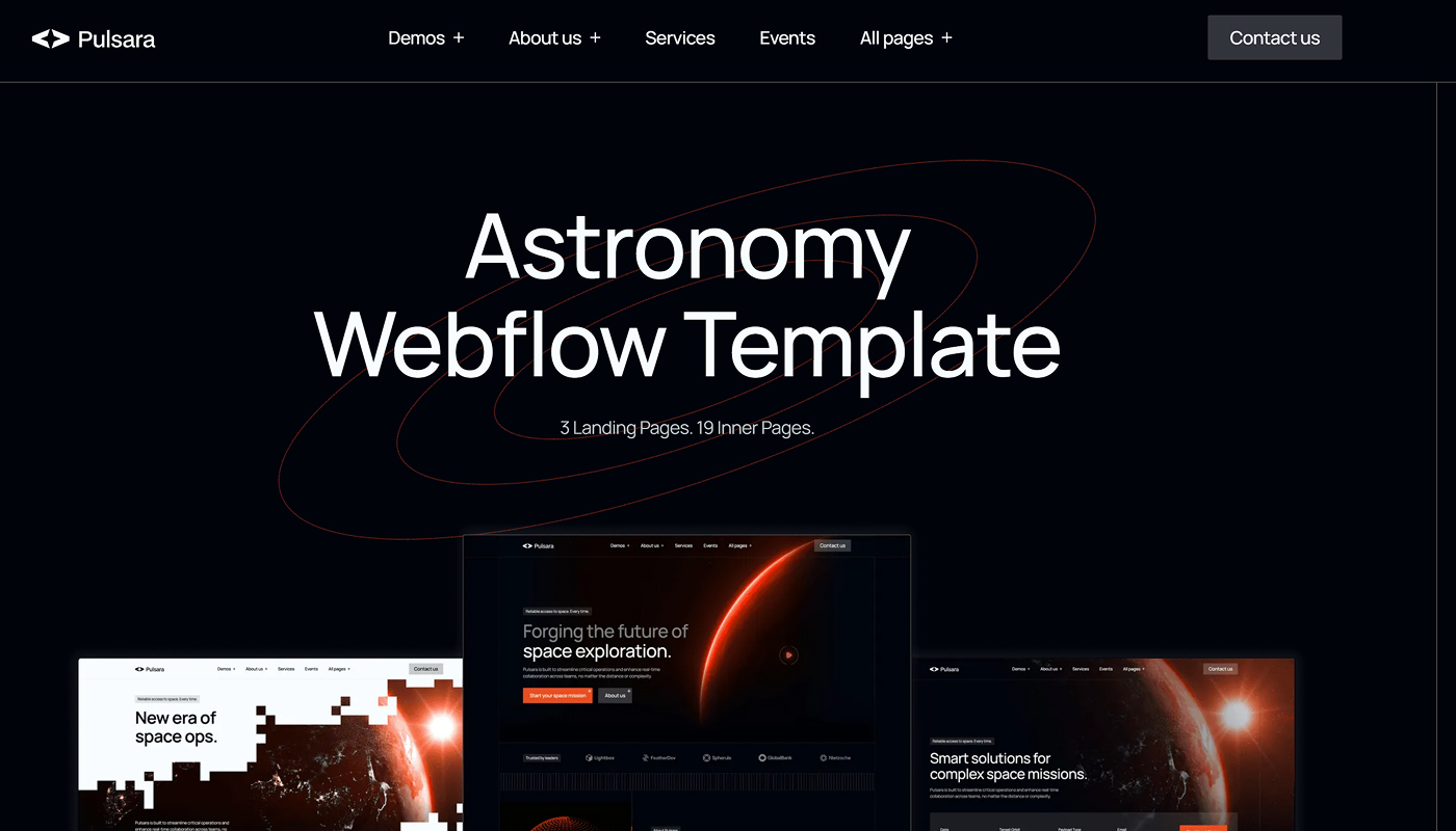 Pulsara Webflow Tempate
