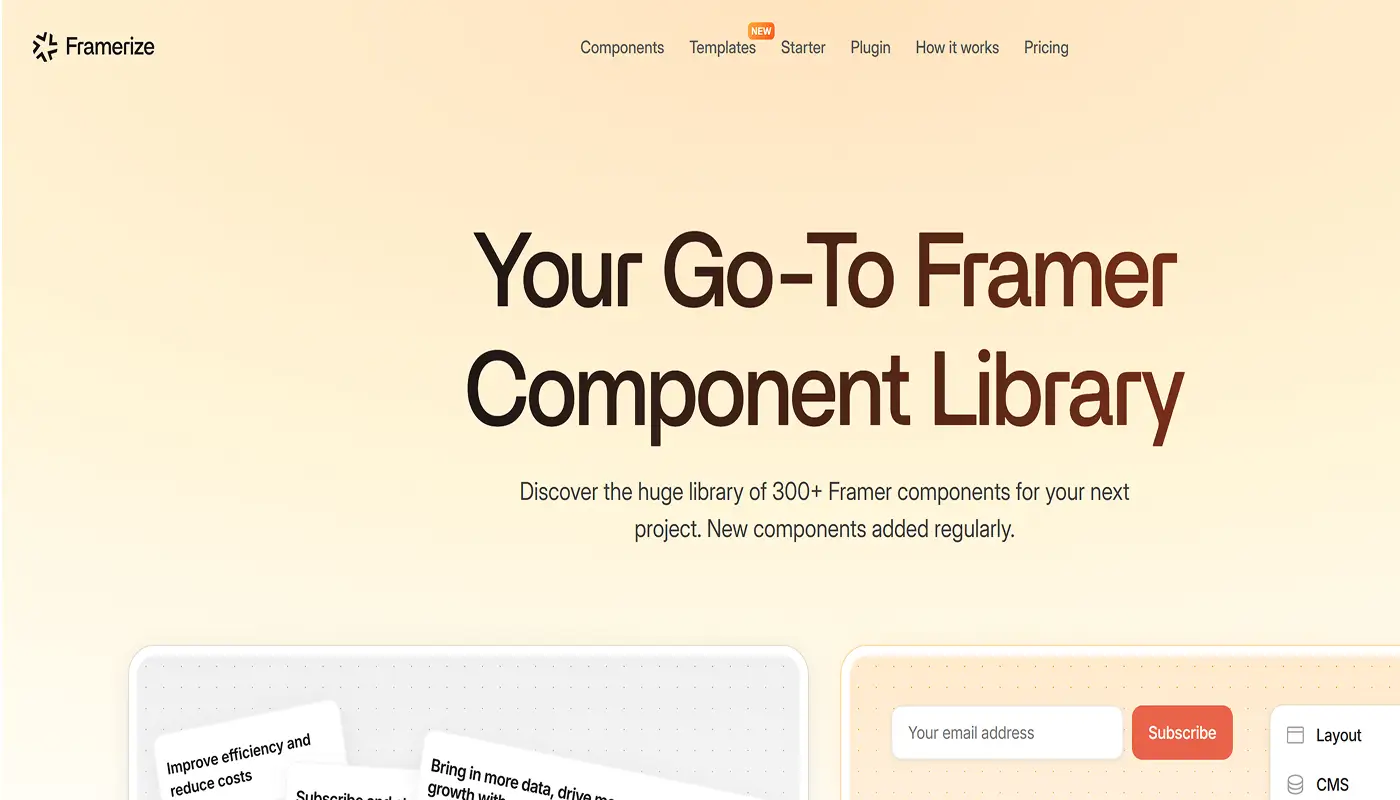 Framerize Framer Template