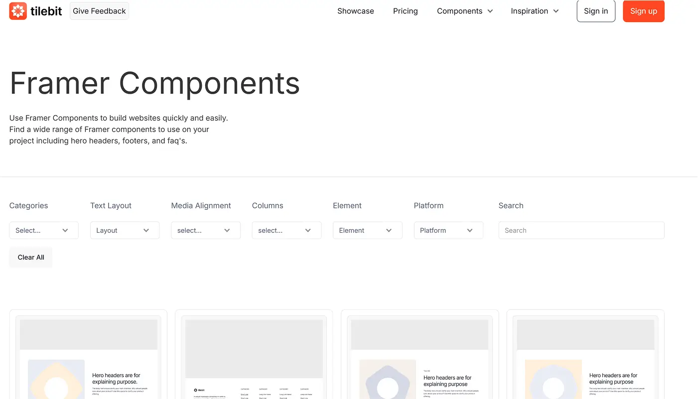 Tilebit Component Libraries