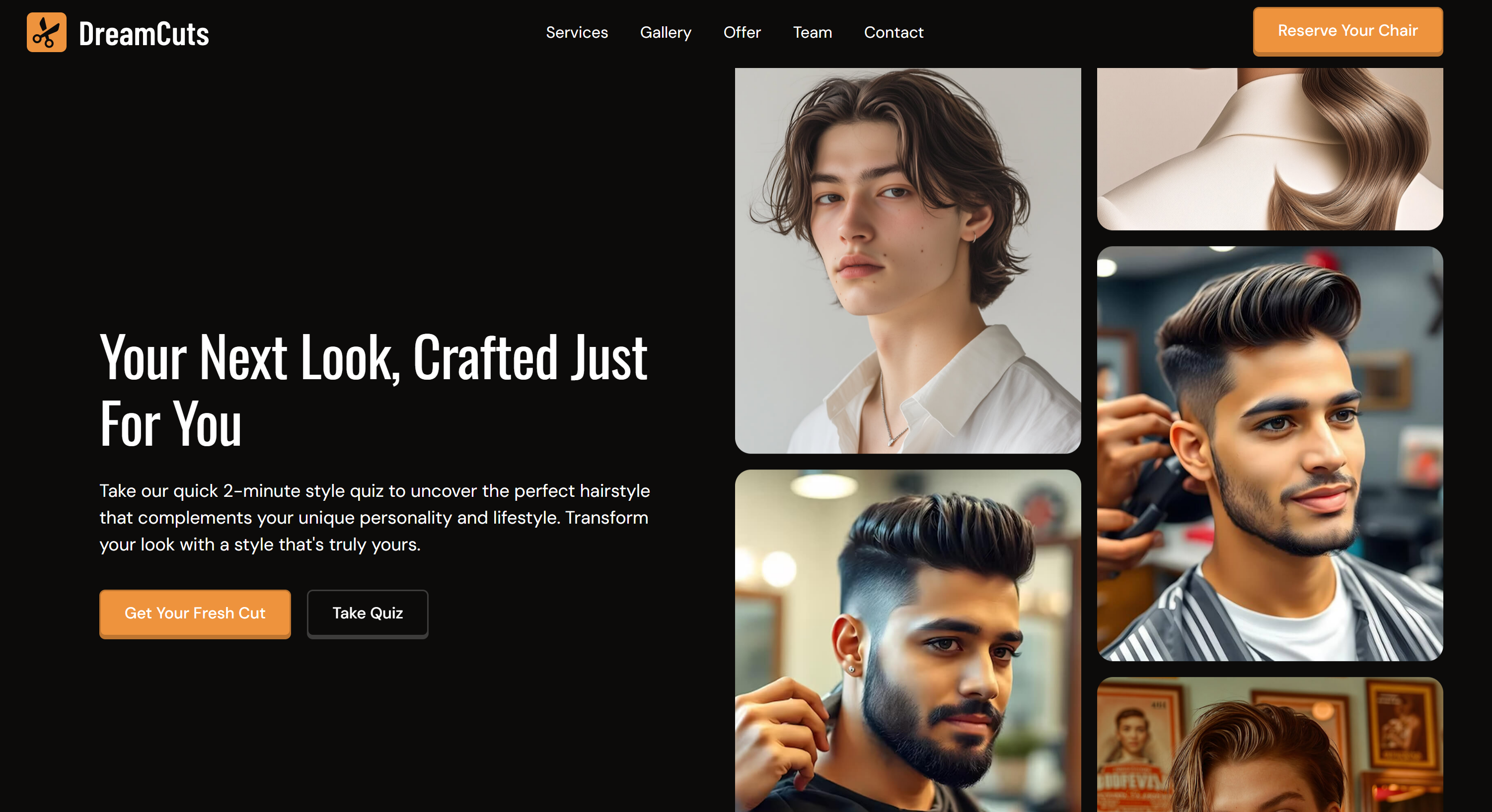 Dreamcuts - Free Salon Template