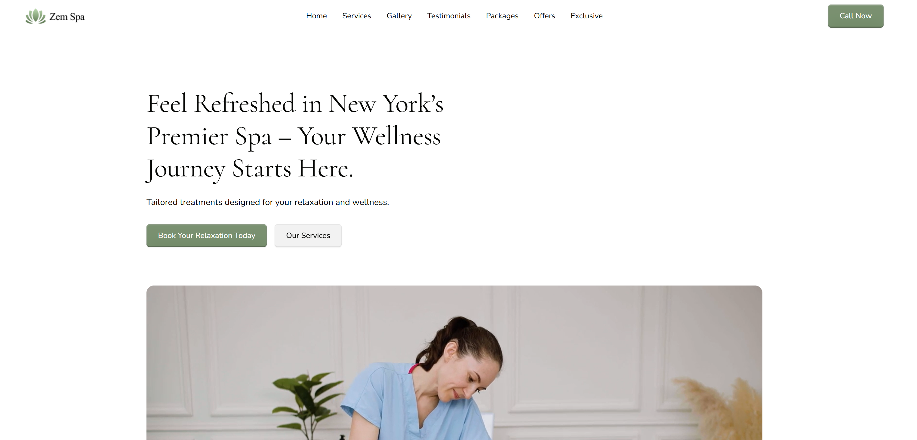 Zemspa - Free Webflow Template