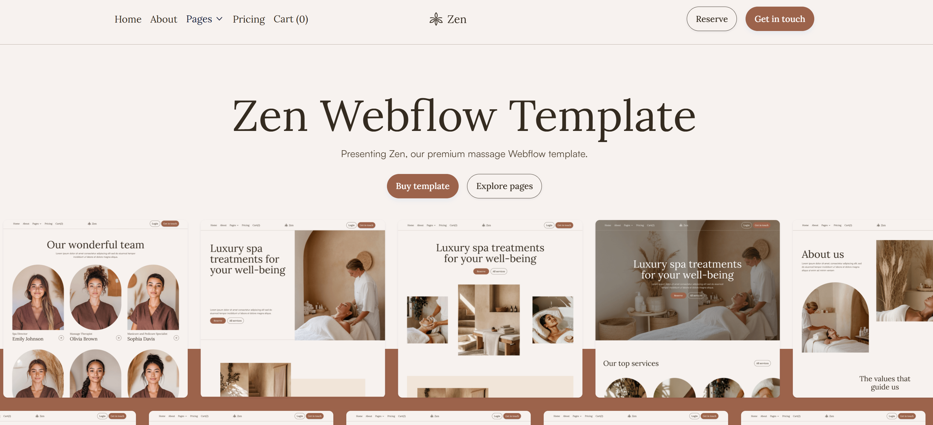 Zen Webflow Template
