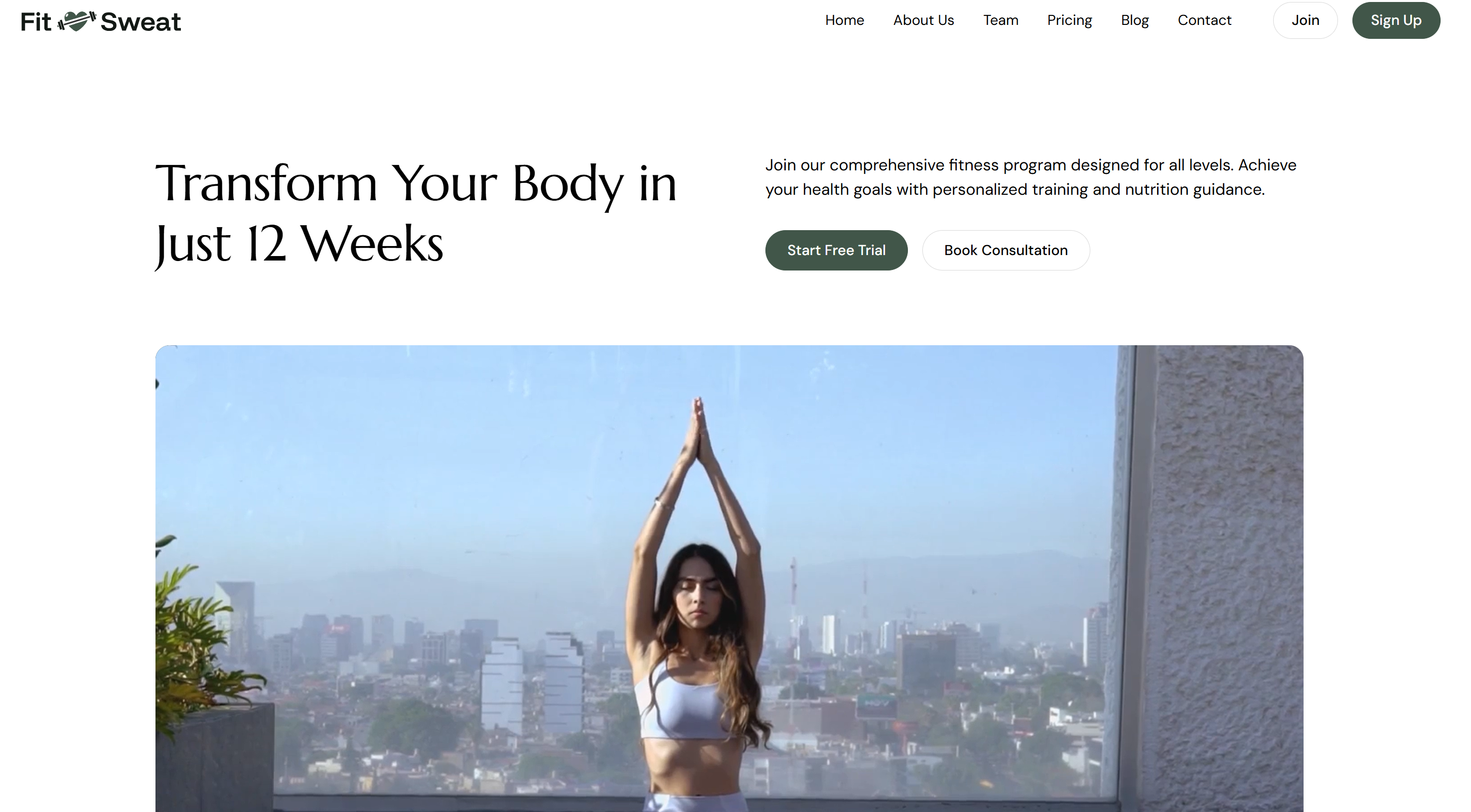 FitSweat Free Webflow Template
