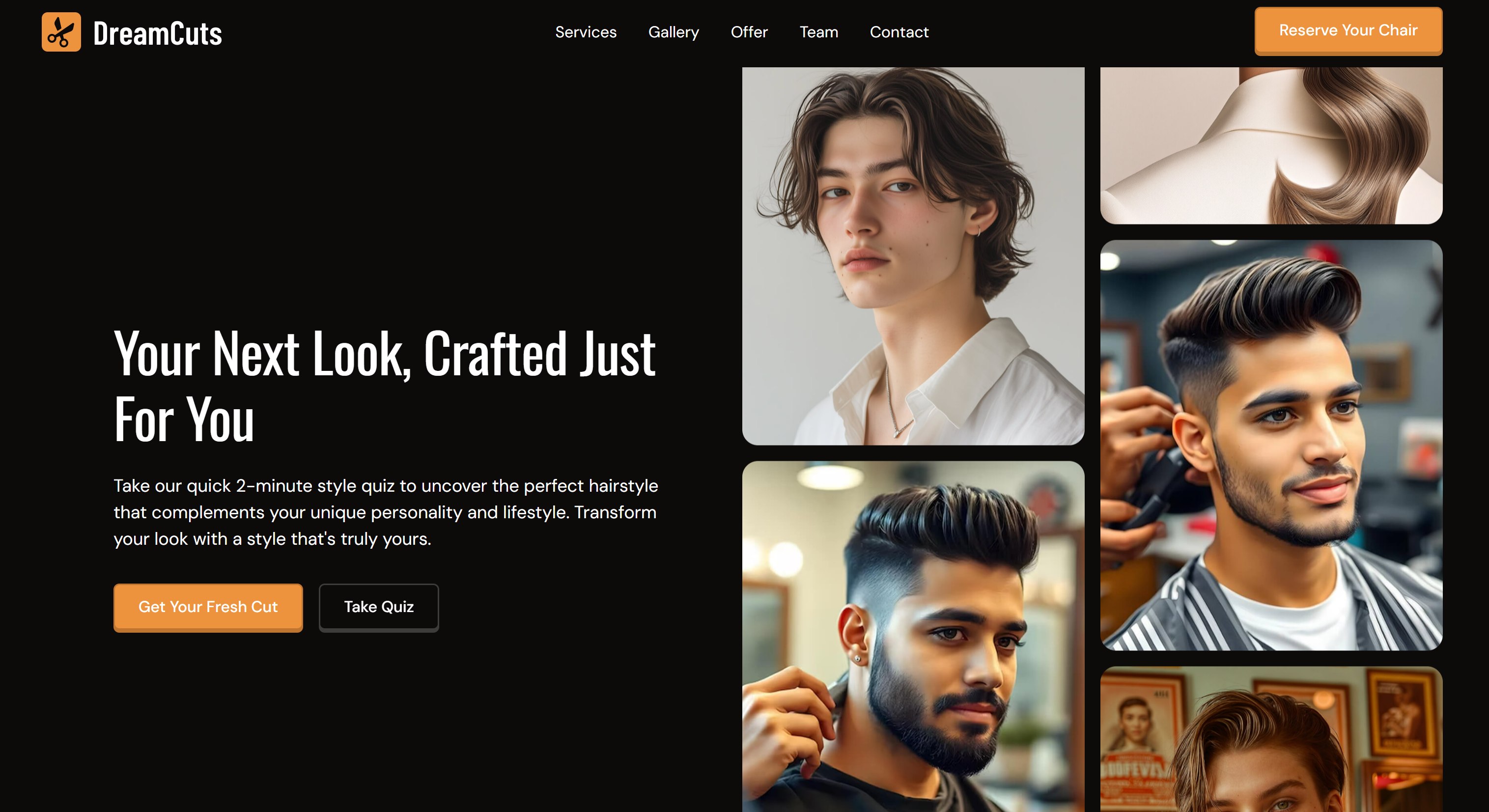 Dreamcuts - Free Webflow Template