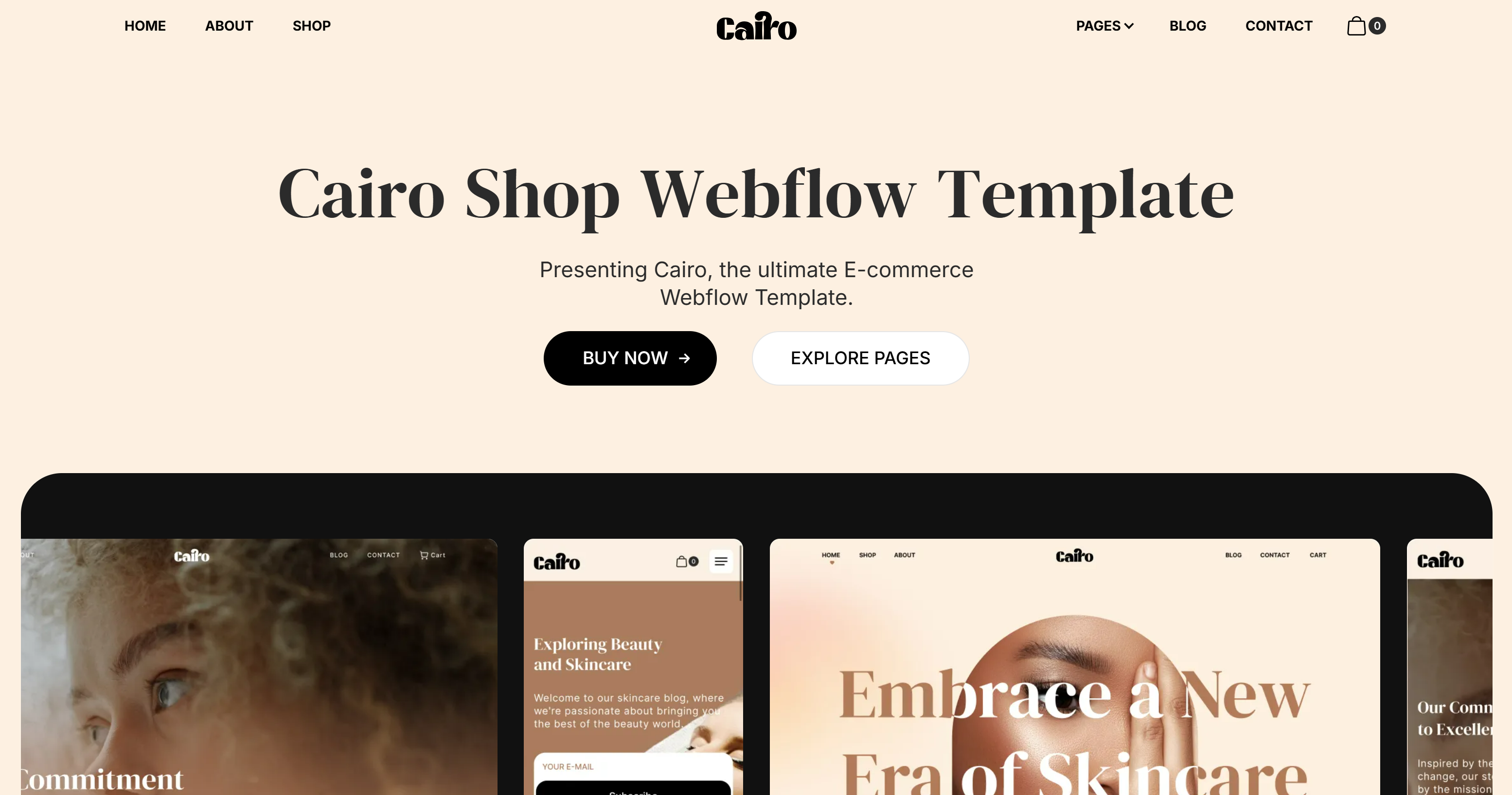 Cairo Webflow Template
