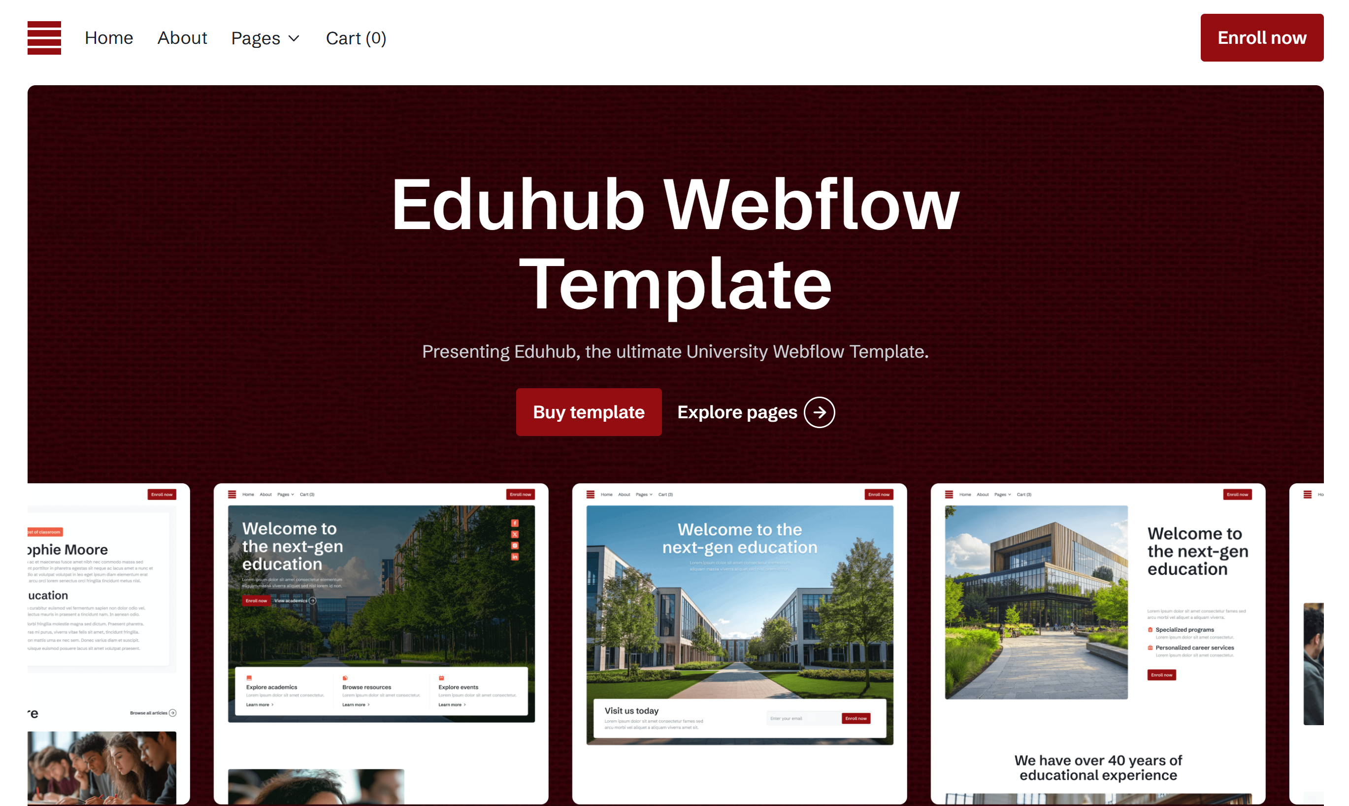 Eduhub Webflow Template