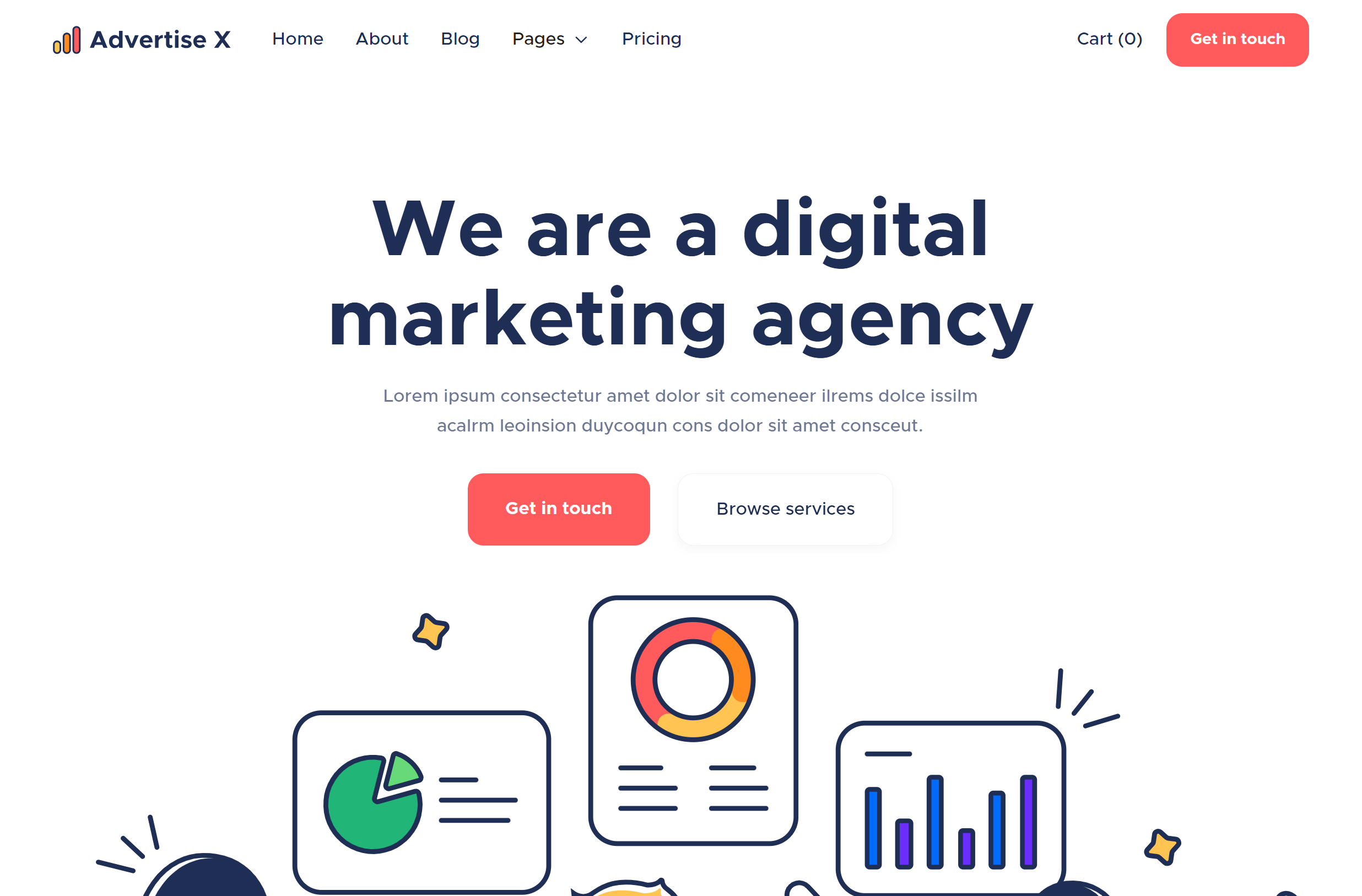 Advertise X Webflow Template