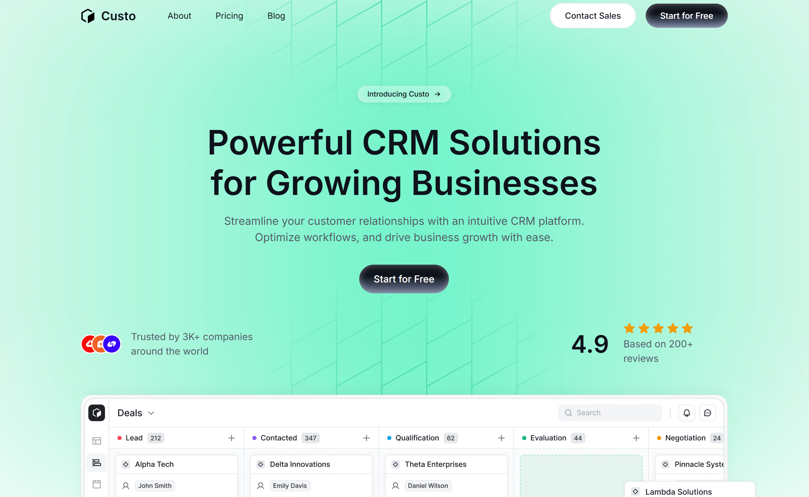 Custos Webflow Template