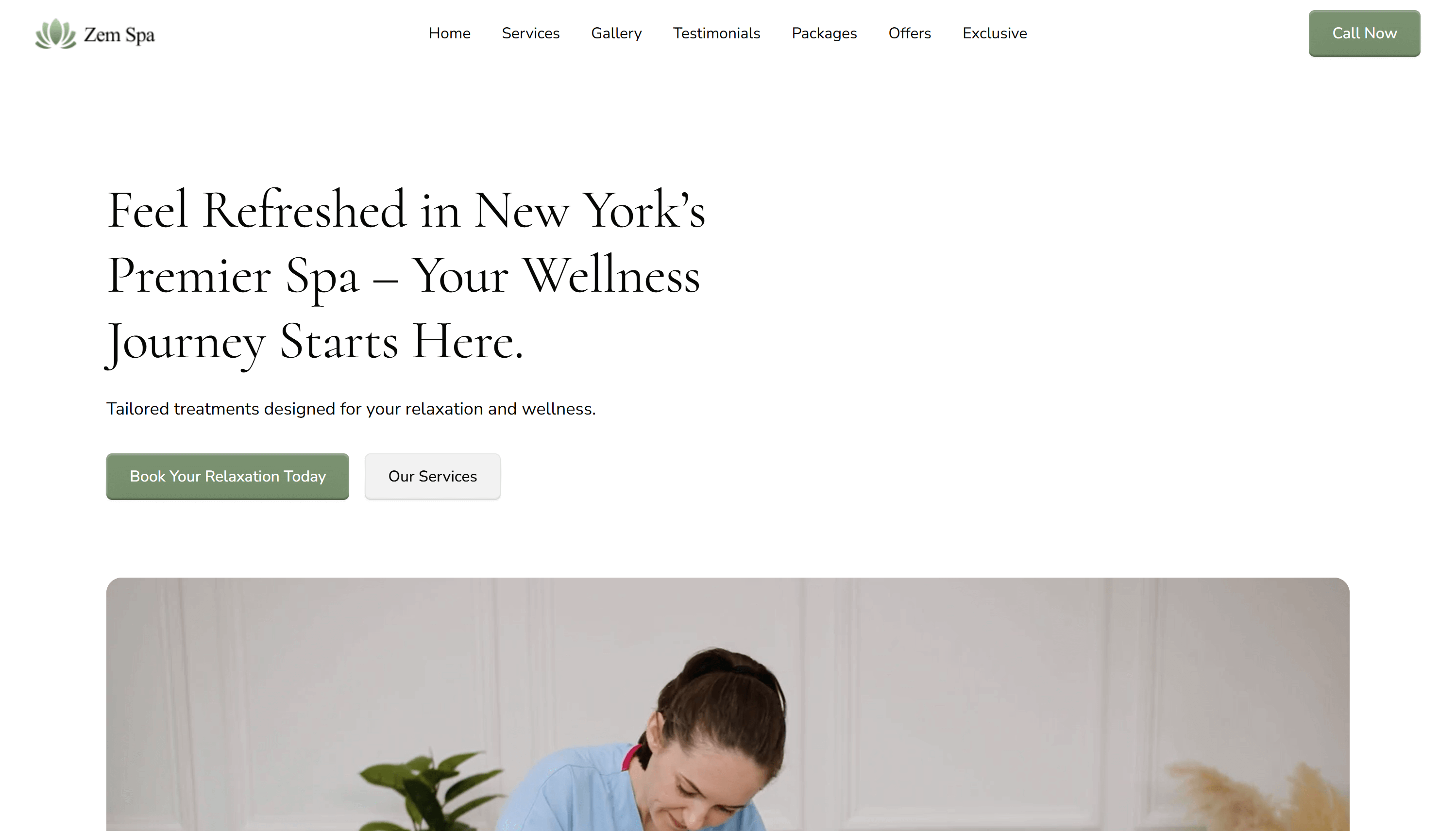 ZemSpa Webflow Template