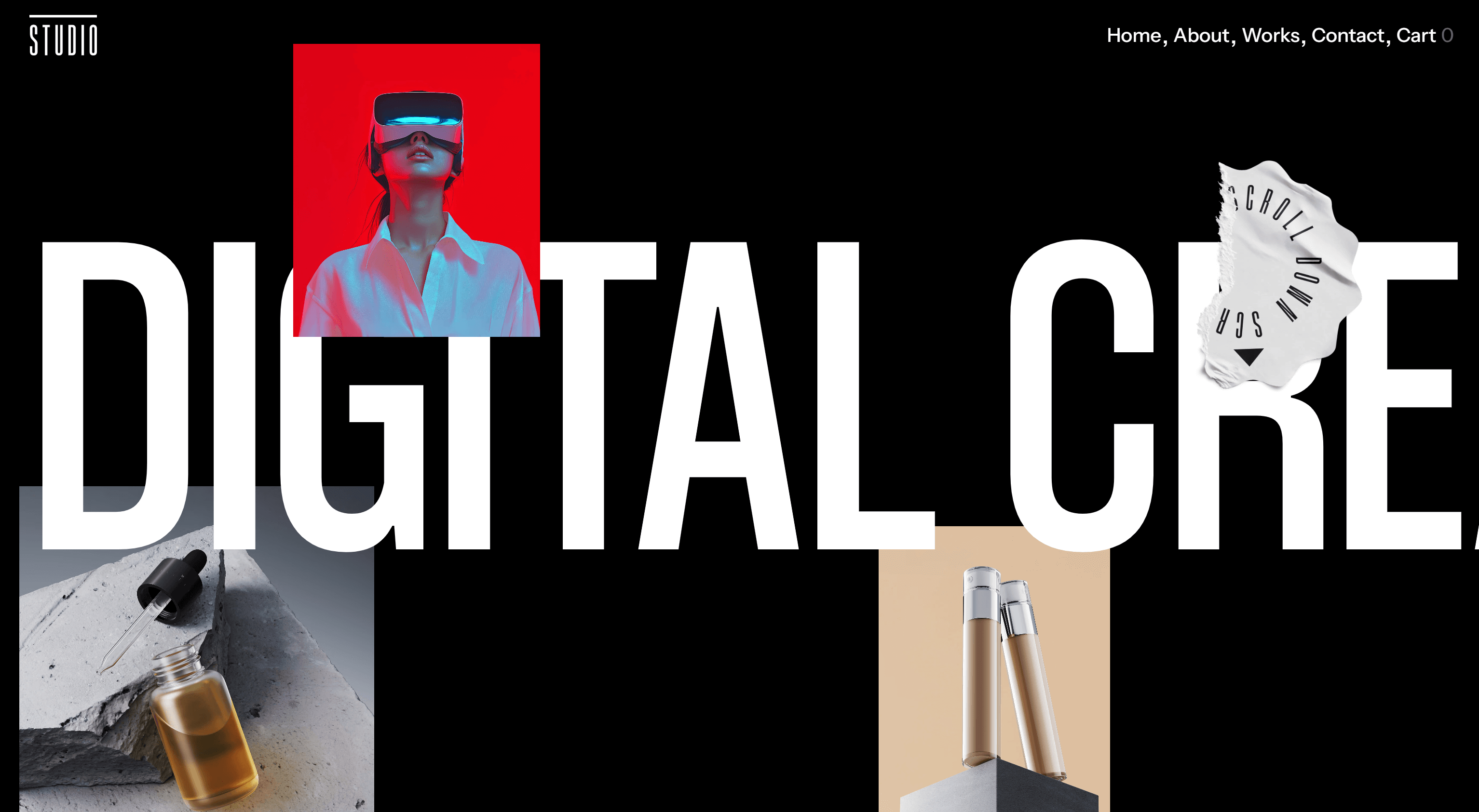 Line Dark Webflow Template