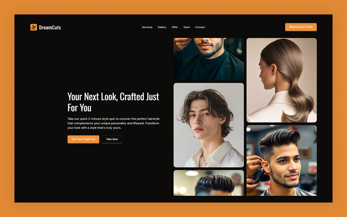 DreamCuts(Free) Webflow Template